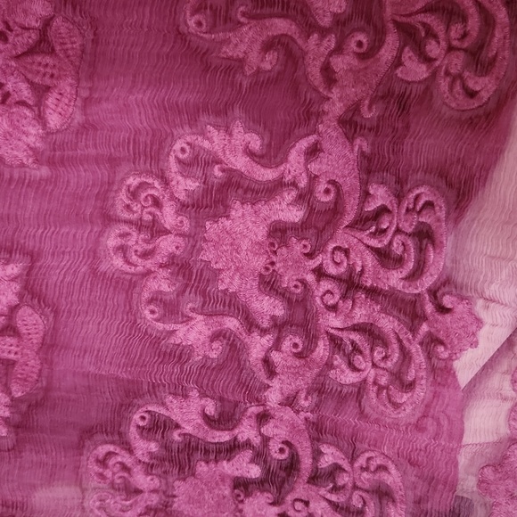 Soft Surroundings Hermosa Silk Tunic Dress P Large Plumberry Holidays Luxury - Picture 15 of 16